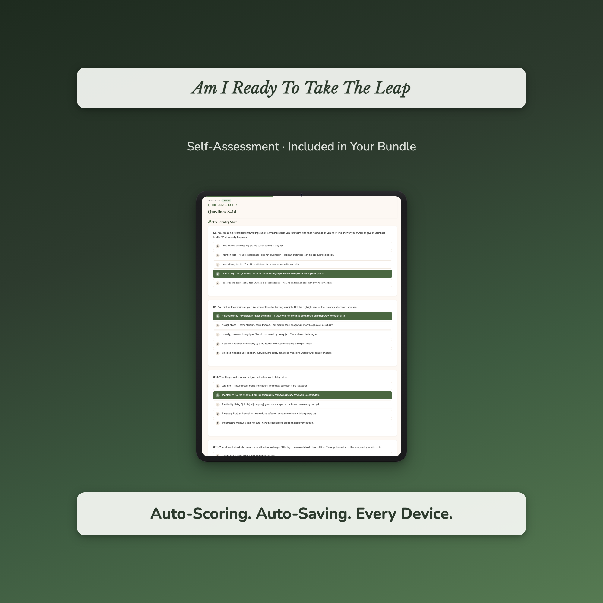 Career Clarity Bundle – Imposter Syndrome 16 Career Tools – Interactive Digital Bundle
