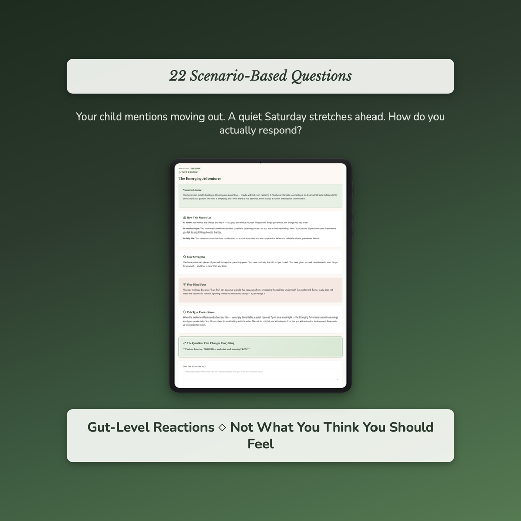 Empty Nest Readiness Profile — sample interactive page