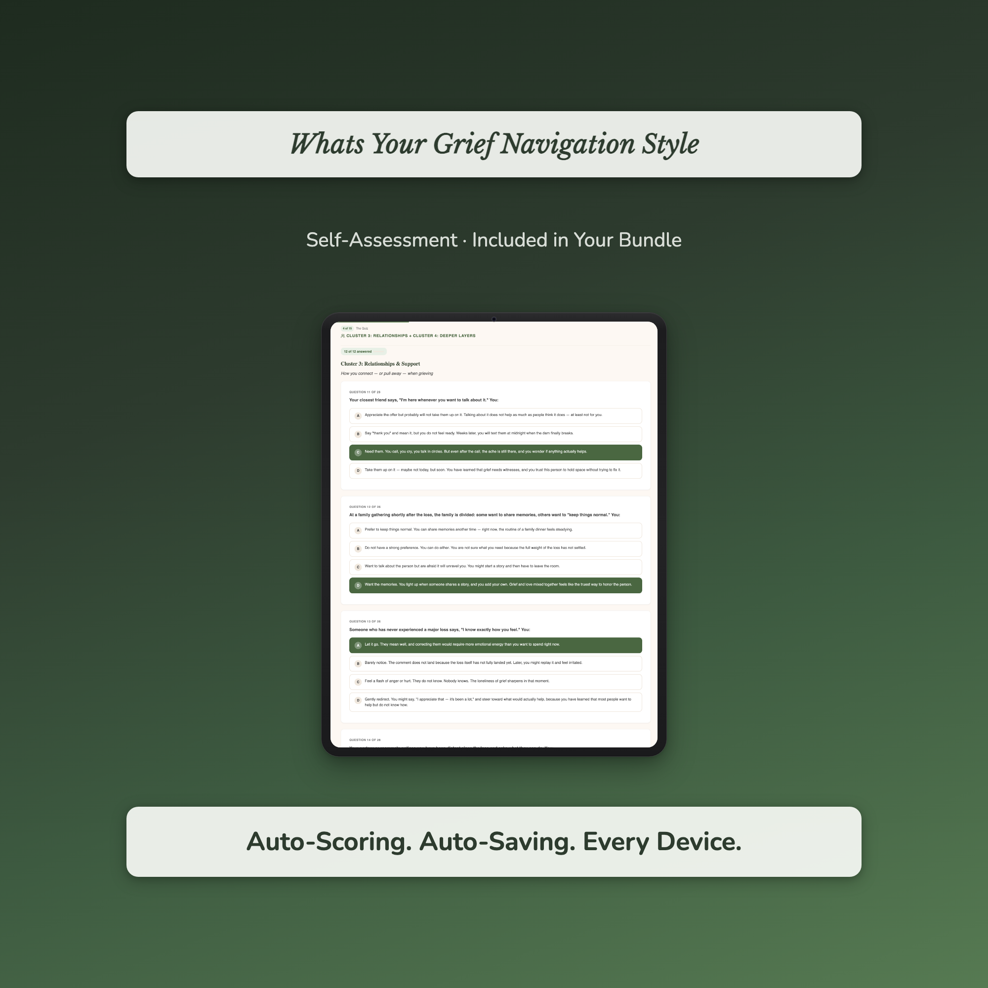 Grief Journal & Guide Bundle – Loss, Divorce & Letting Go – Interactive Digital Bundle