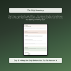Letting Go Workbook & 40-Day Guide — sample interactive page