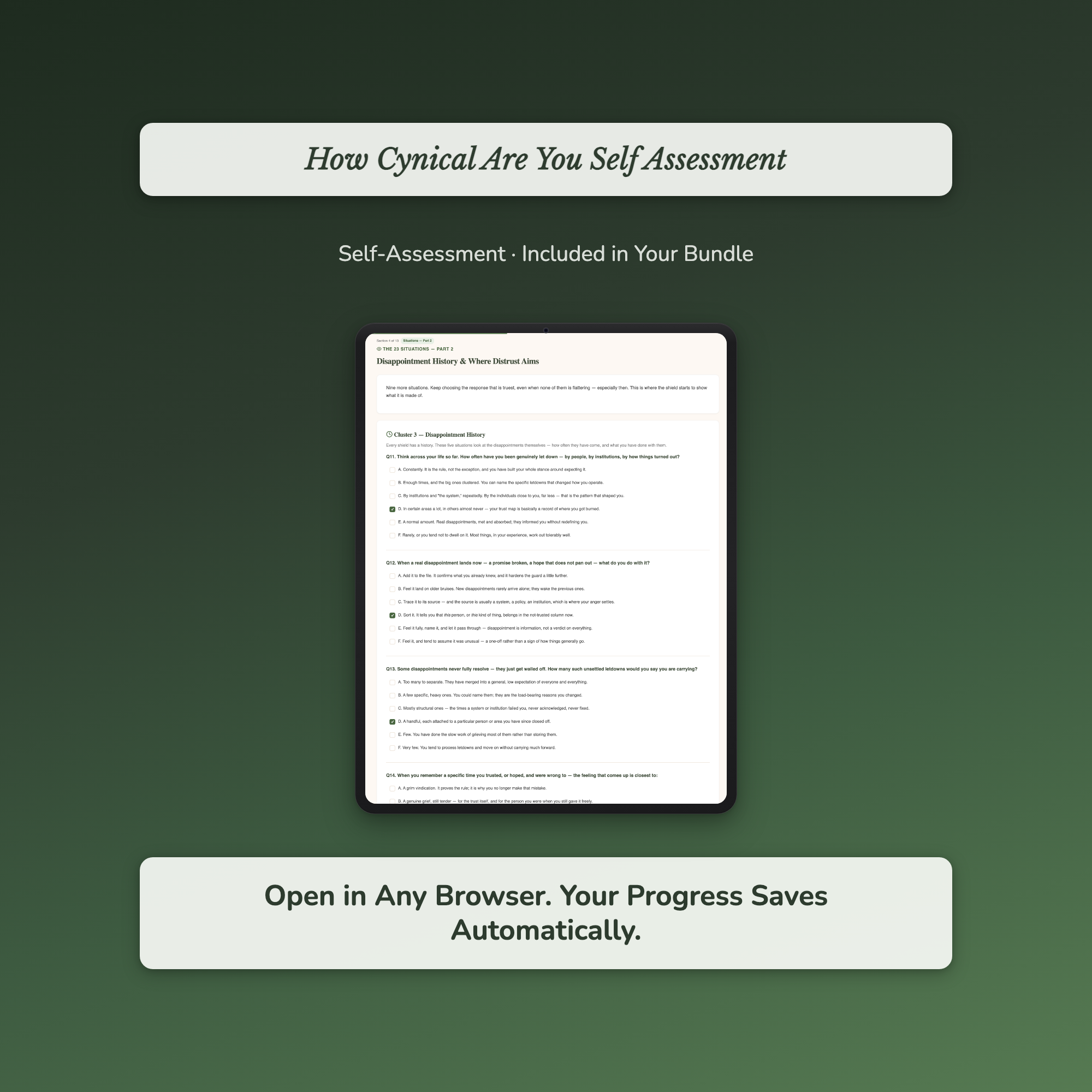 Cynicism Recovery Bundle – Rebuild Hope 5 Tools – Interactive Digital Bundle