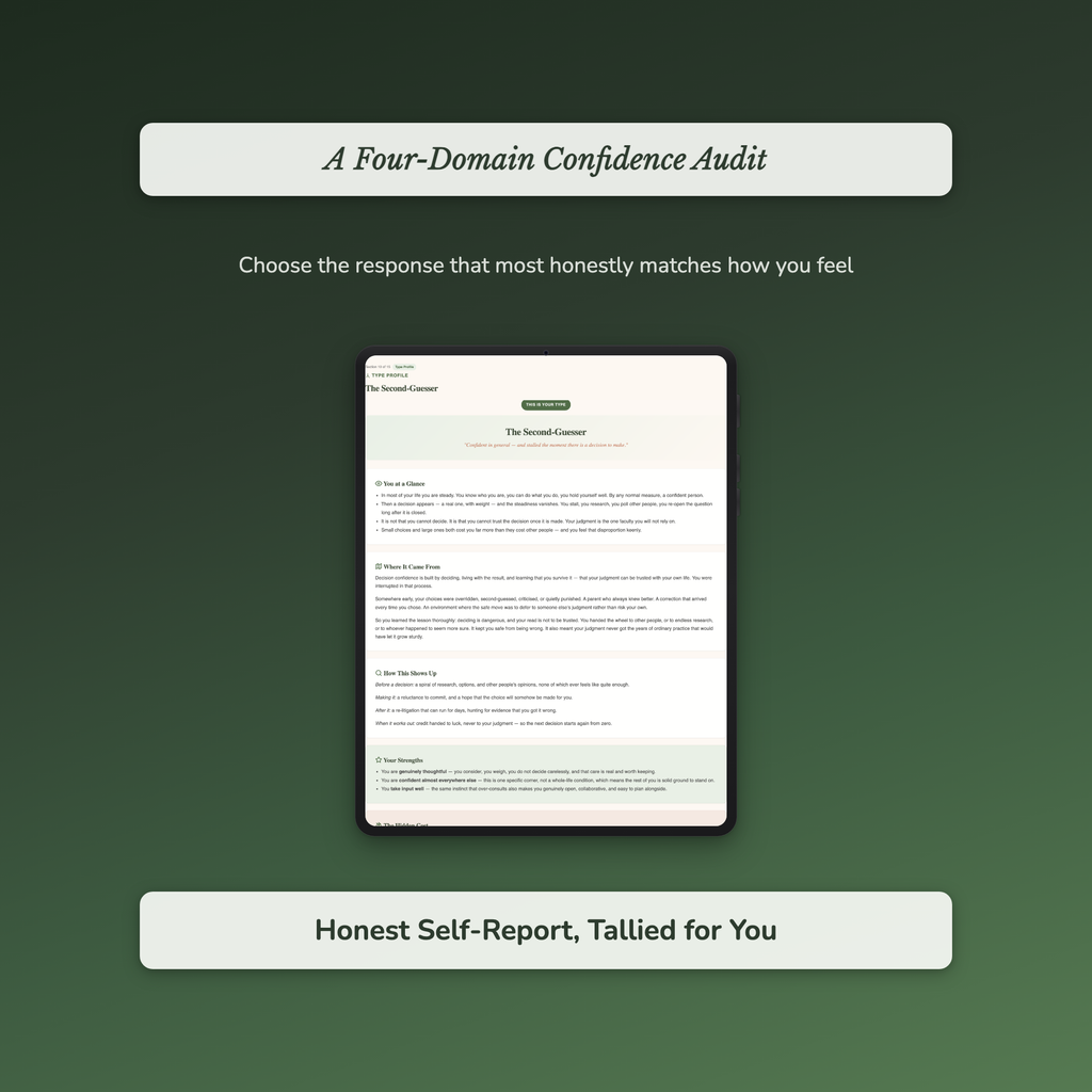 Confidence Quiz & Workbook – How Confident Are You, Really? – Interactive Self-Assessment