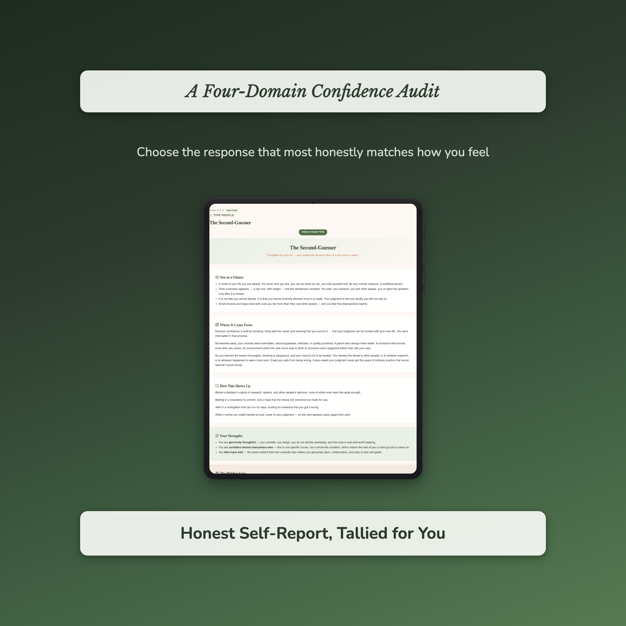 Confidence Quiz & Workbook – How Confident Are You, Really? – Interactive Self-Assessment