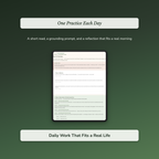 Mindfulness Workbook & 40-Day Journal – Sixty-Second Practice – Interactive Digital Guide