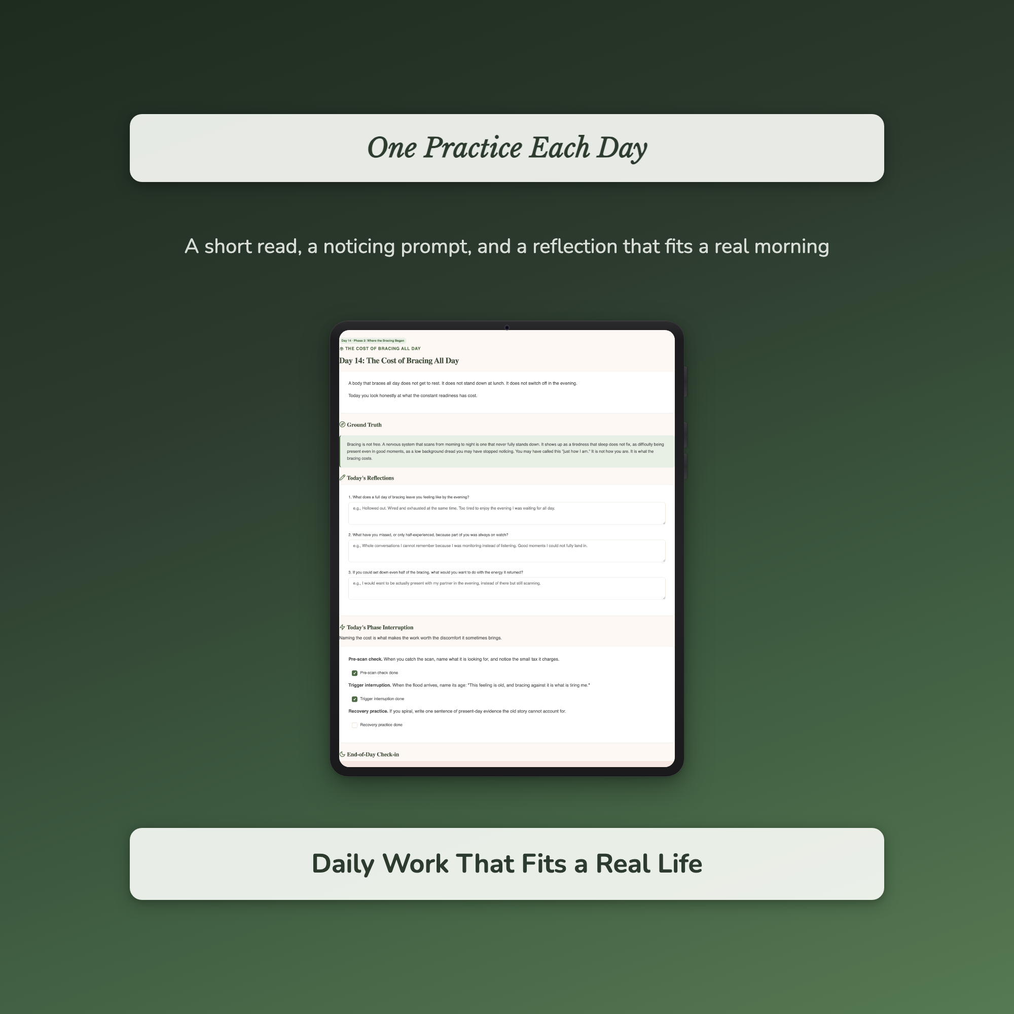 Rejection Workbook & 40-Day Journal – Steady the Cascade – Interactive Digital Guide
