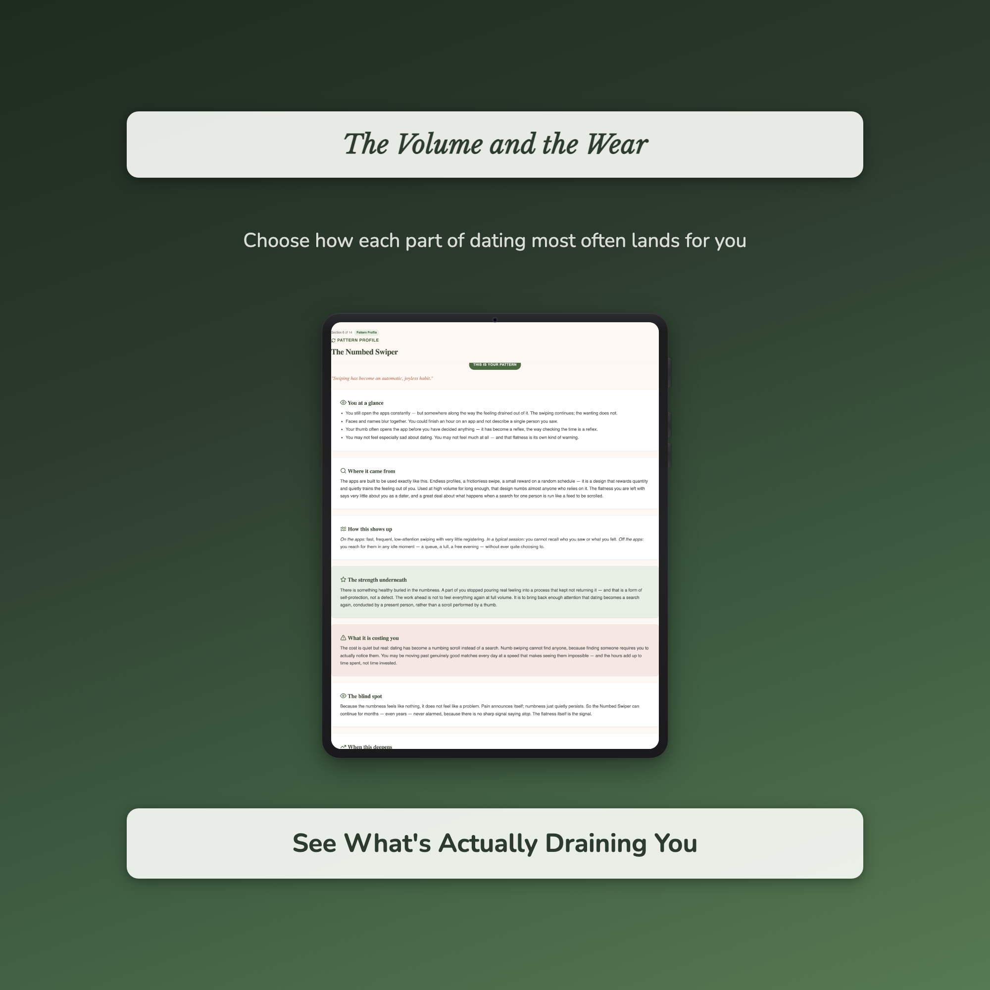 Dating App Burnout Quiz & Workbook – Swipe Fatigue – Interactive Self-Assessment