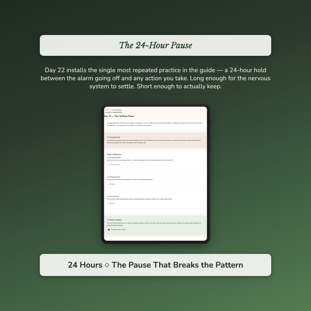 Fear of Abandonment Workbook & 40-Day Guide — sample interactive page