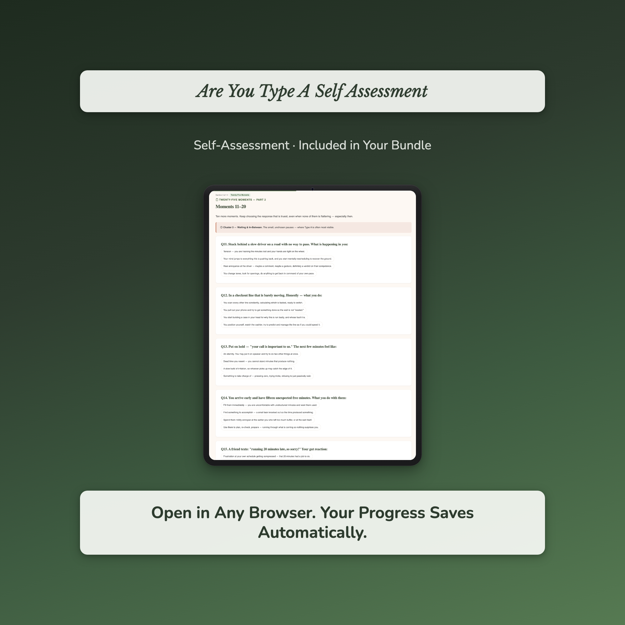 Personality Profile Bundle – Big Five EQ Emotional Age 8 Tools – Interactive Digital Bundle