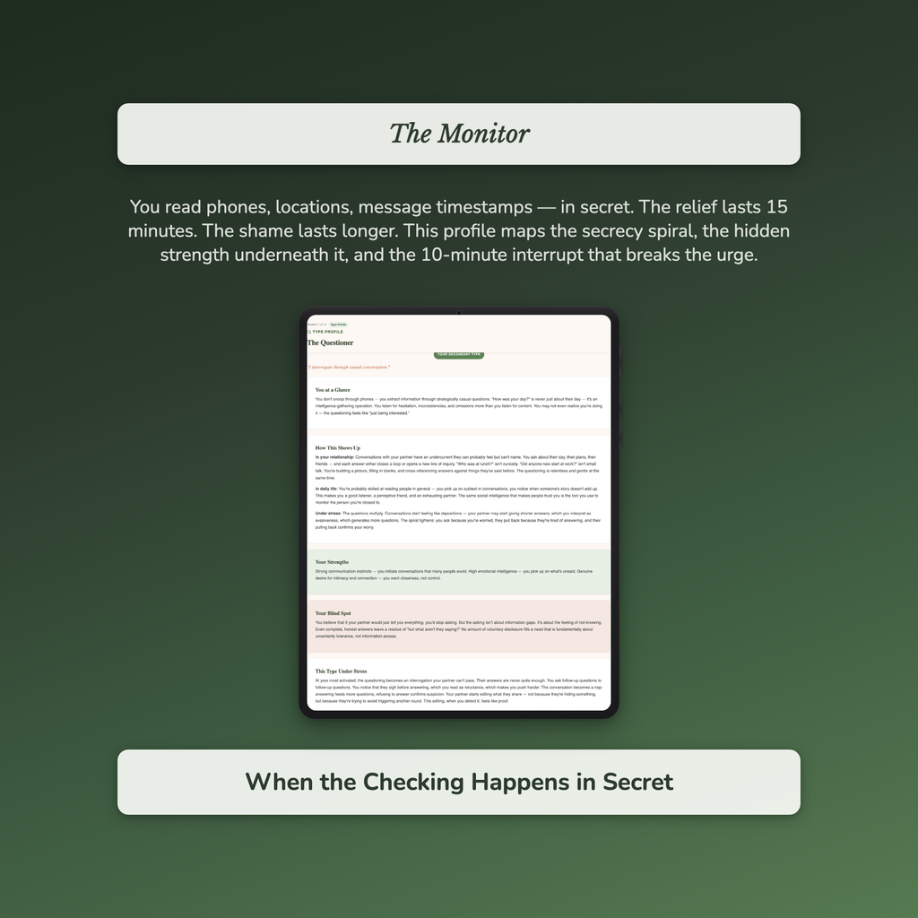 Compulsive Checking Profile — sample interactive page