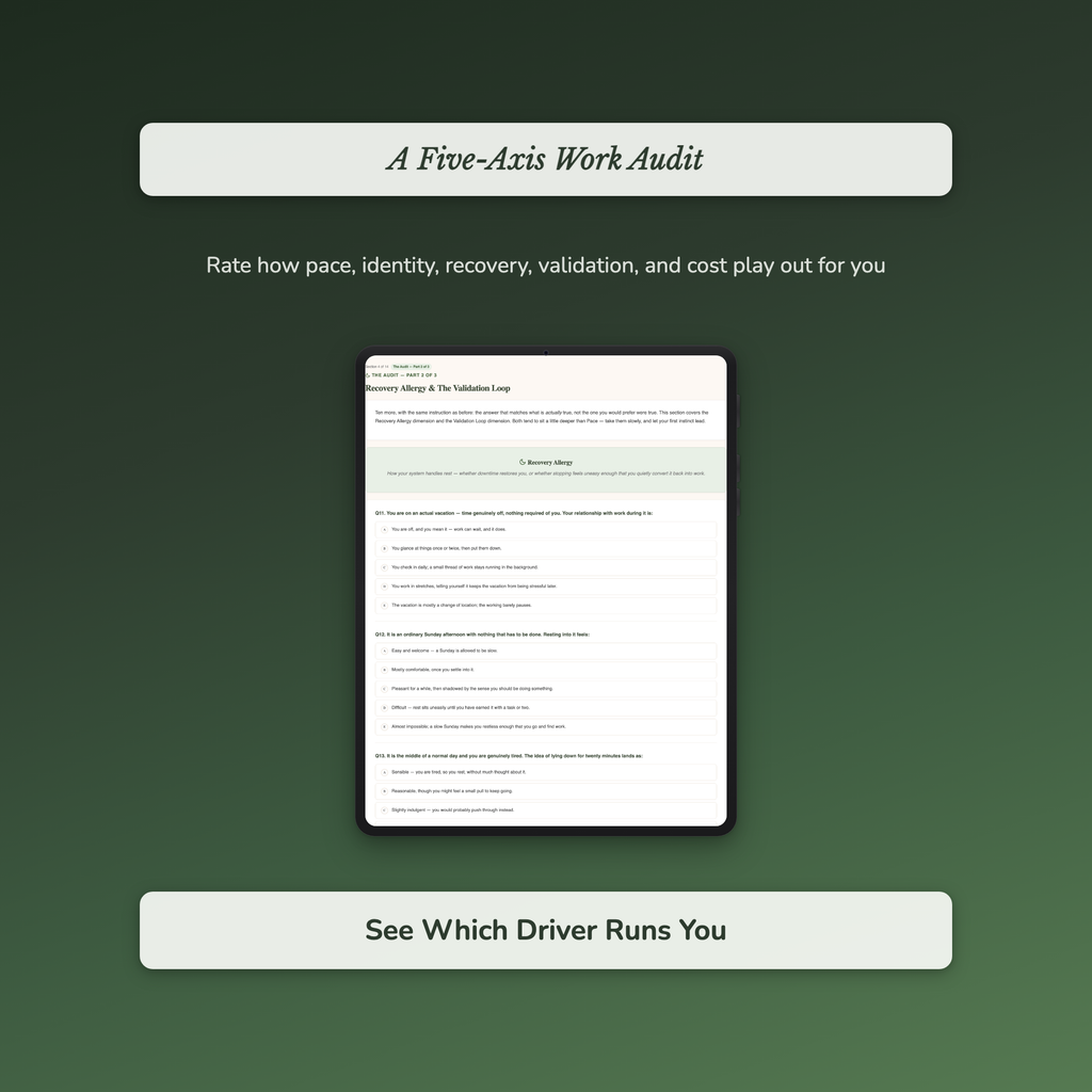 Workaholic Quiz & Workbook – Why You Can't Put Work Down – Interactive Self-Assessment