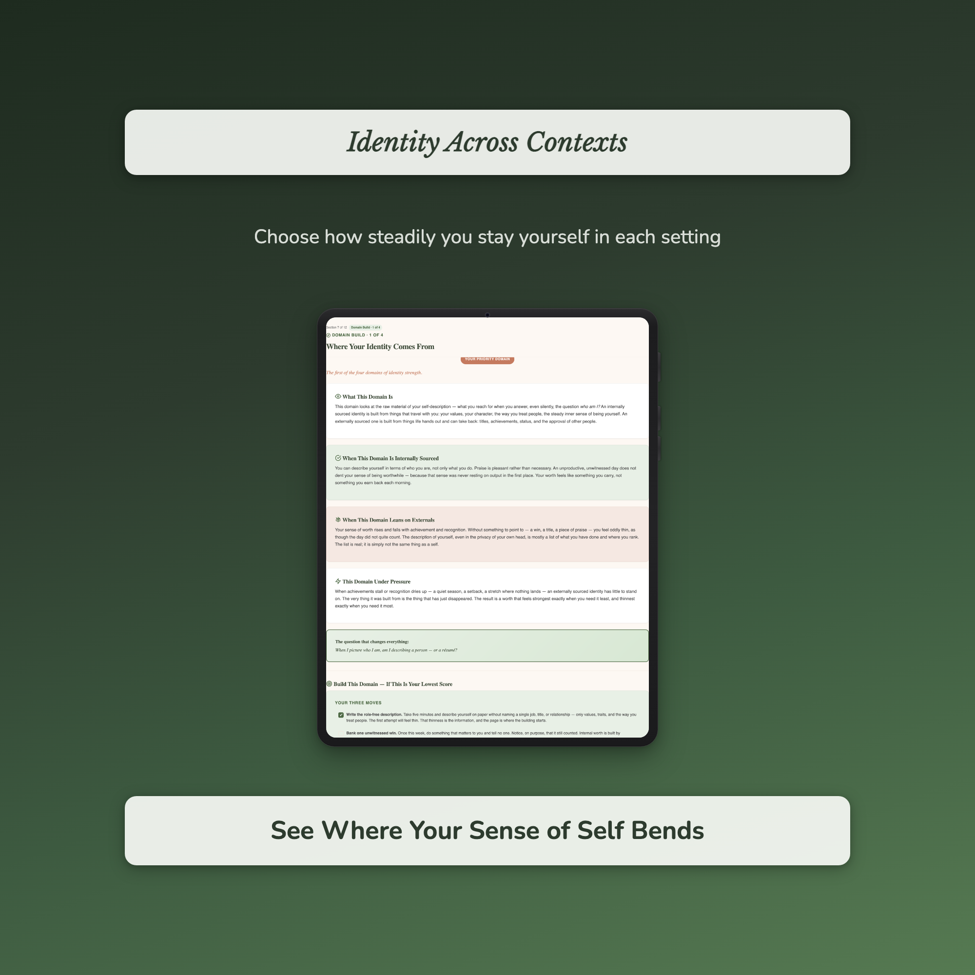 Identity Quiz & Workbook – Who Am I Really? – Interactive Self-Assessment