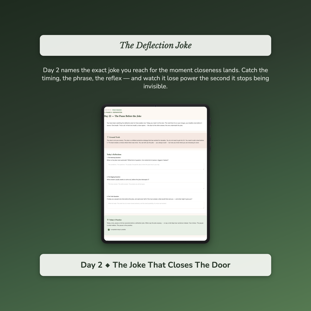 Intimacy Workbook & 40-Day Guide — sample interactive page