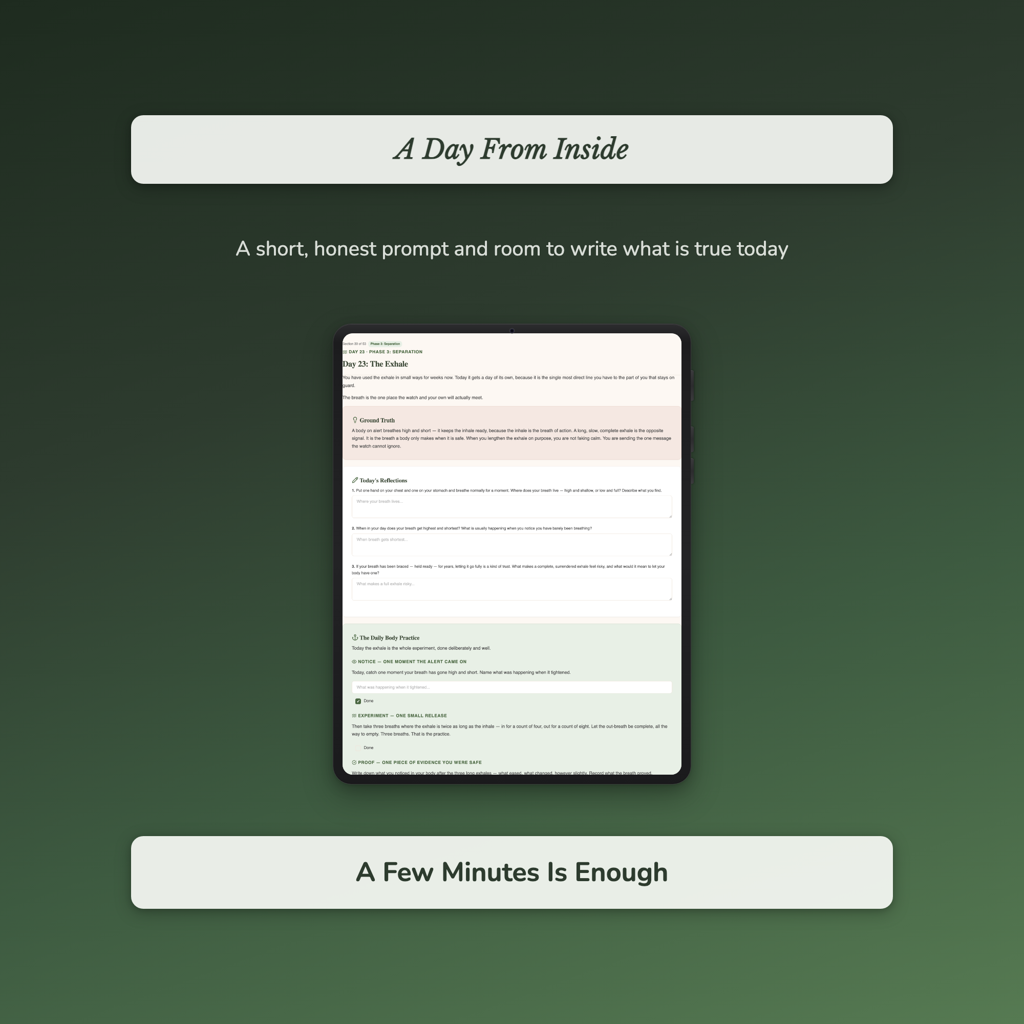 Nervous System Workbook & 40-Day Journal – Always On Edge – Interactive Digital Guide