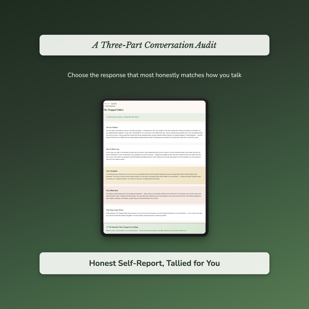 Small Talk Quiz & Workbook – Why Is It So Hard For You? – Interactive Self-Assessment