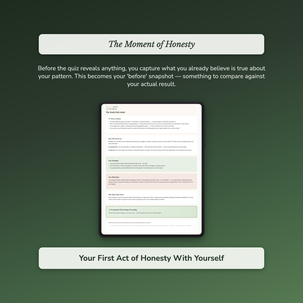 Goal Abandonment Profile — sample interactive page