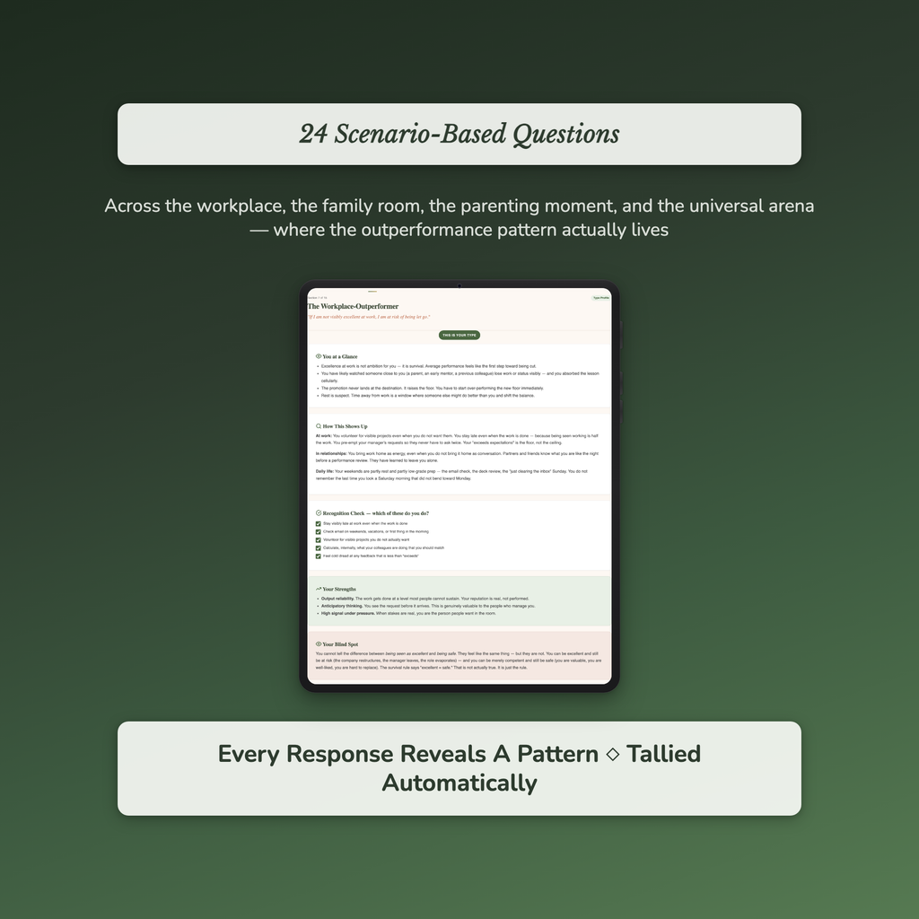 Burnout Quiz — sample interactive page