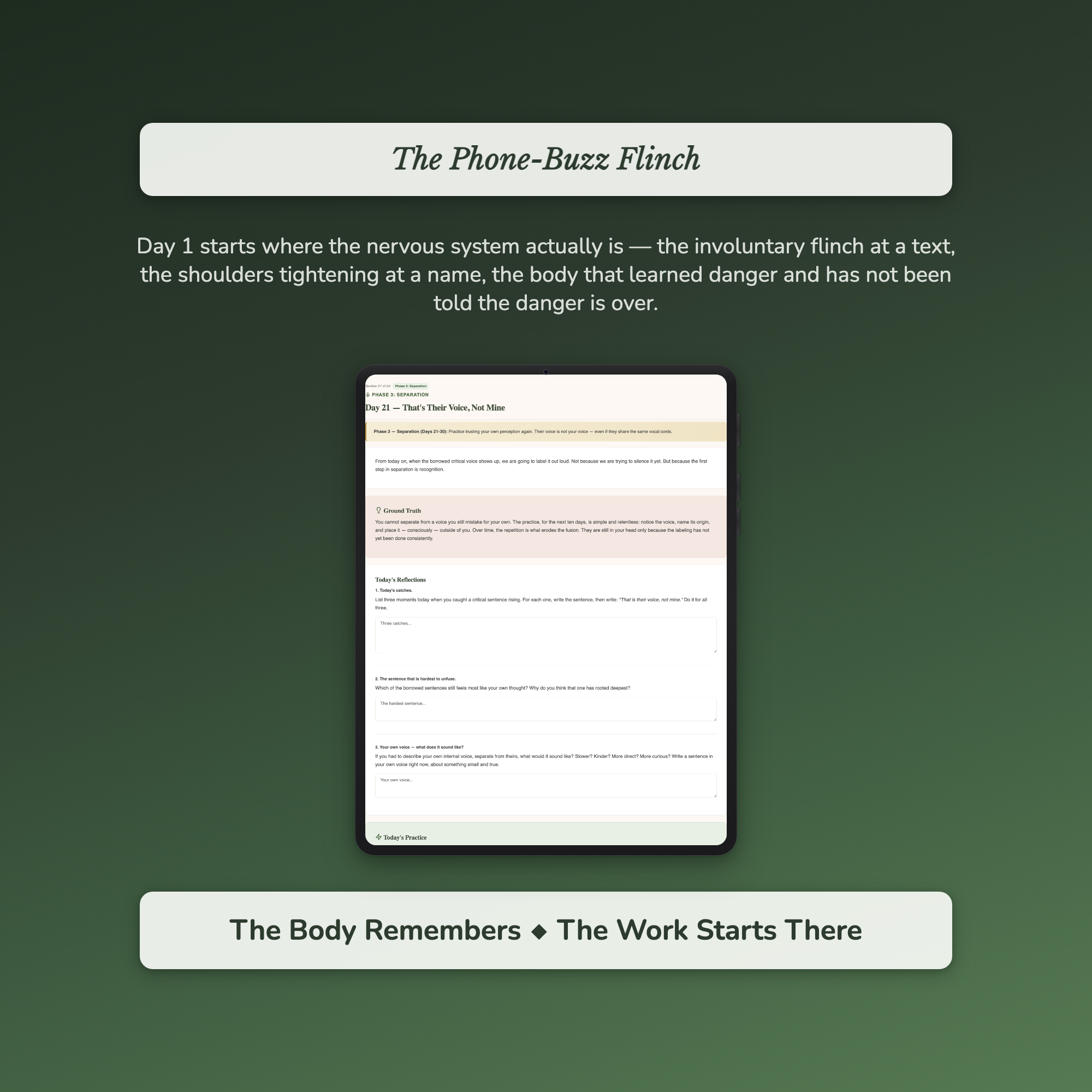Toxic Relationship Recovery Workbook & 40-Day Guide — sample interactive page