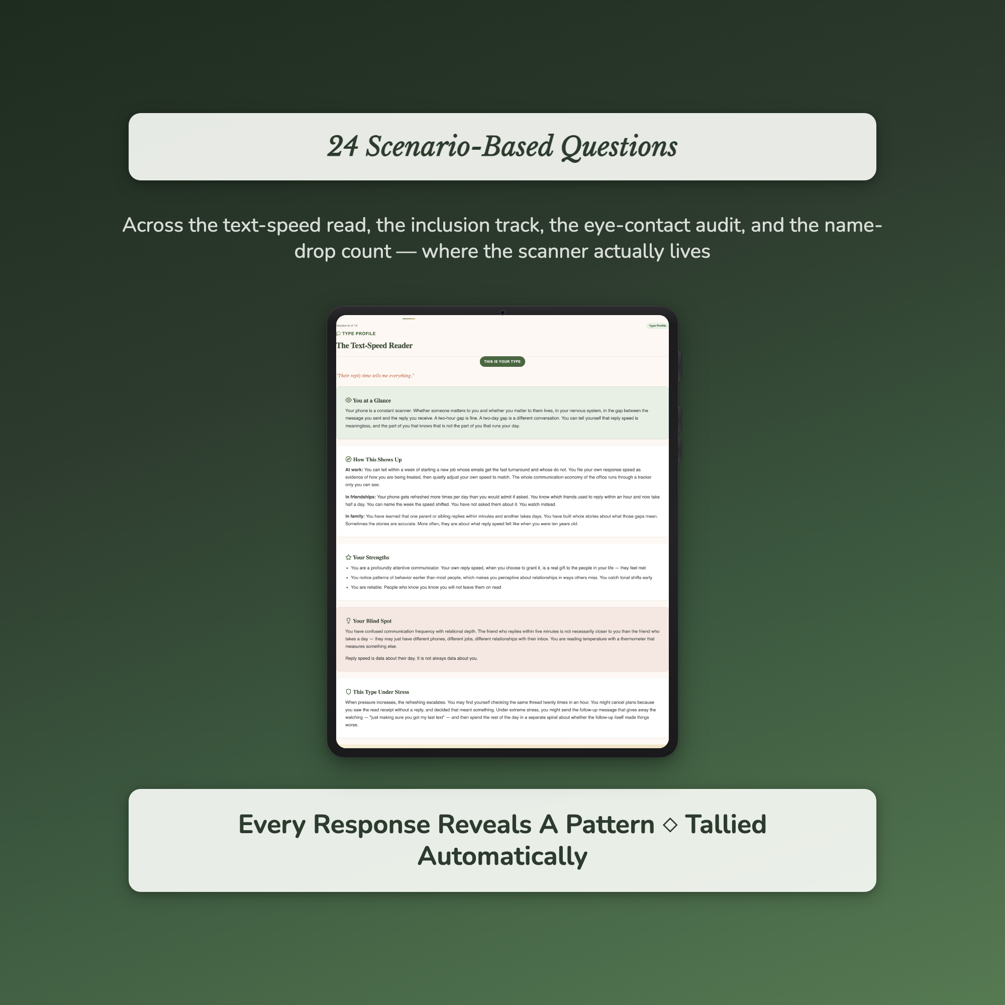 Overthinking Quiz — sample interactive page