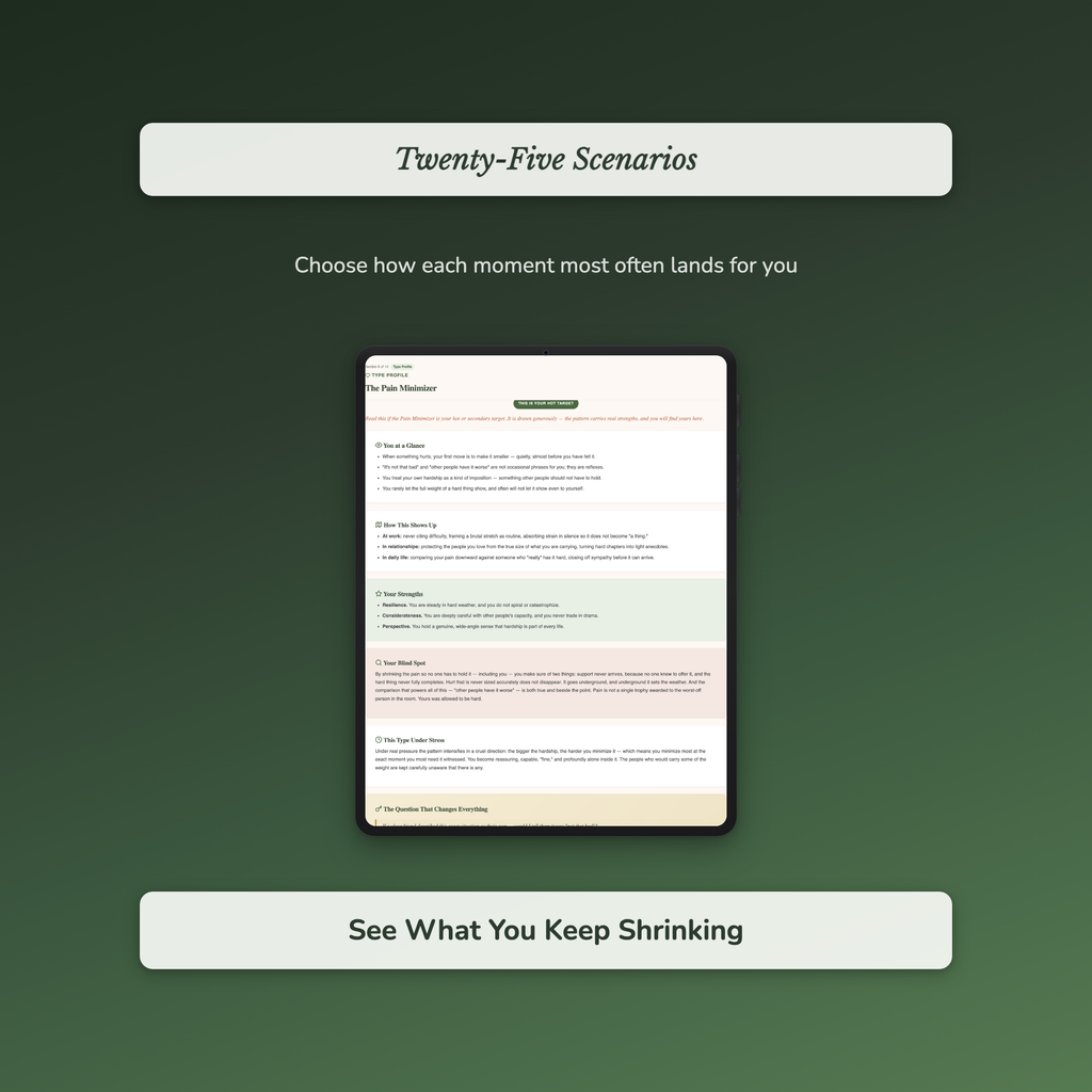 Minimizing Quiz & Workbook – Why Do I Keep Saying I'm Fine? – Interactive Self-Assessment