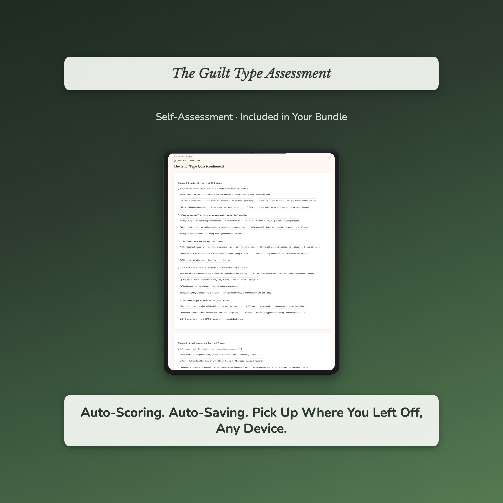 Fear Patterns Workbook Bundle – Failure, Change, Success – Interactive Digital Bundle