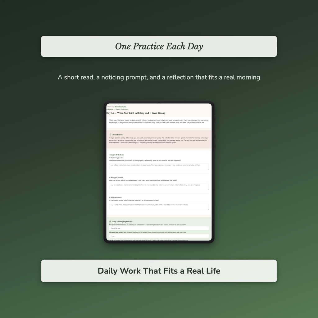 Outsider Workbook & 40-Day Journal – Crossing the Glass Wall – Interactive Digital Guide
