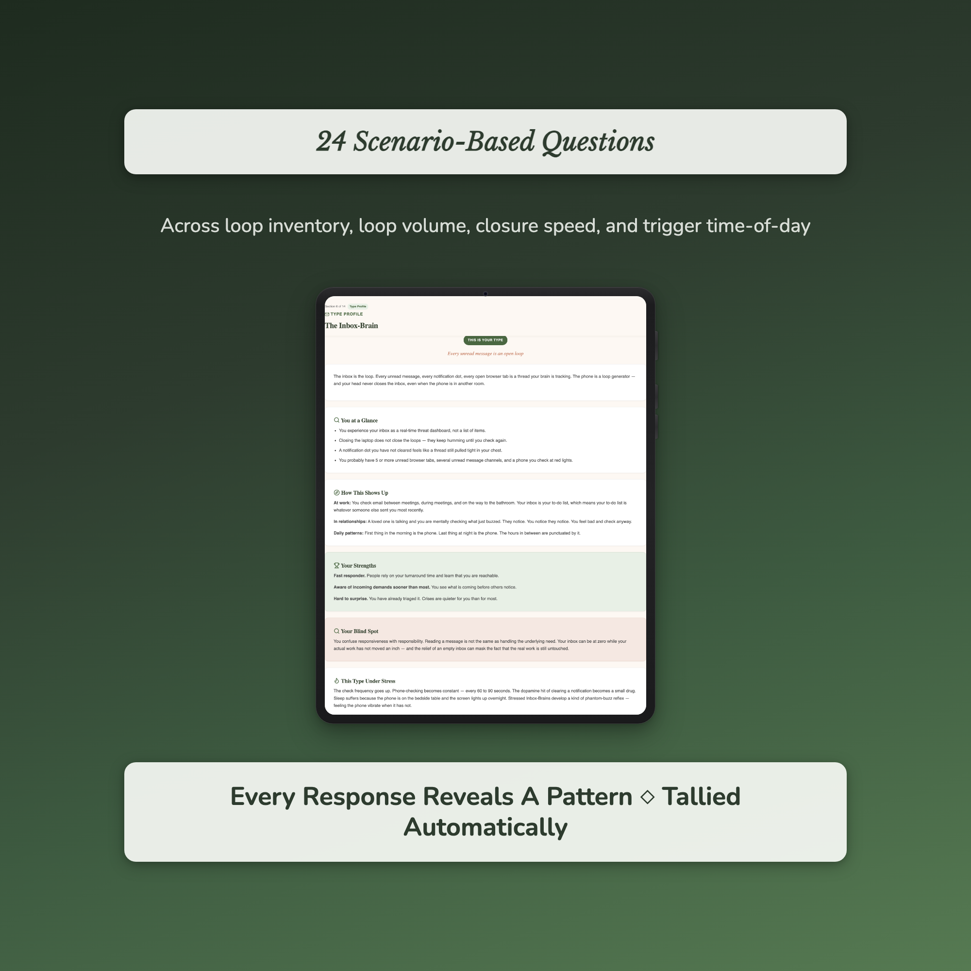 Overthinking Quiz — sample interactive page
