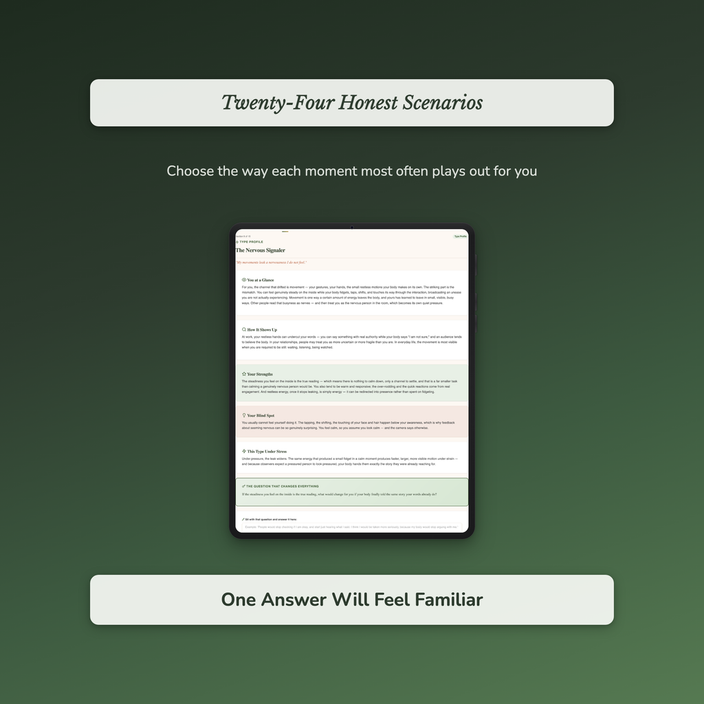 Body Language Quiz & Workbook – Why People Read You Wrong – Interactive Self-Assessment