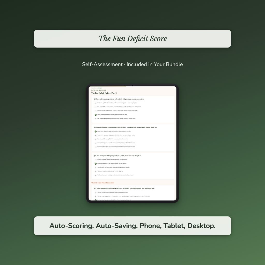 Burnout Recovery Bundle – From "I'm Fine" to Real Energy – Interactive Digital Bundle