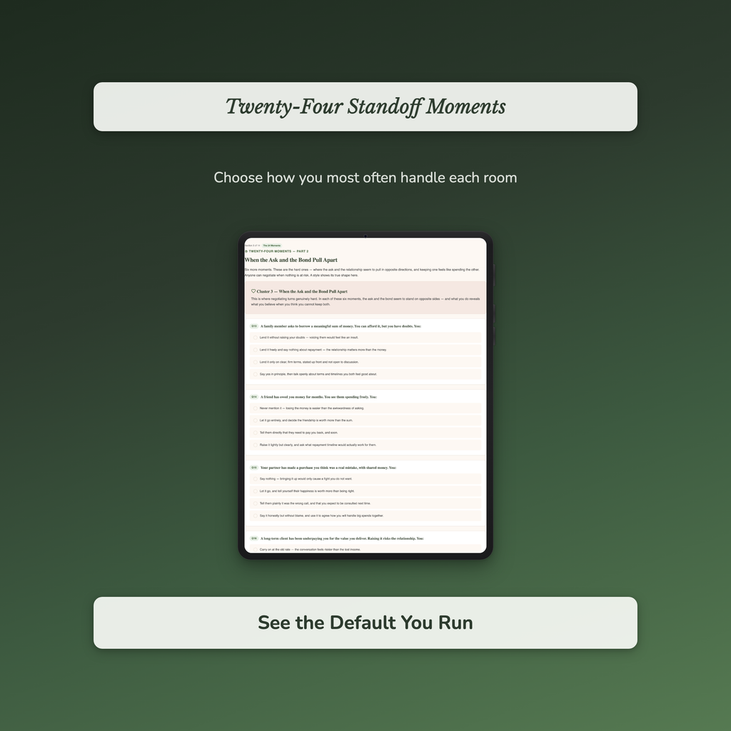 Negotiation Style Quiz & Workbook – Why You Cave or Collide – Interactive Self-Assessment