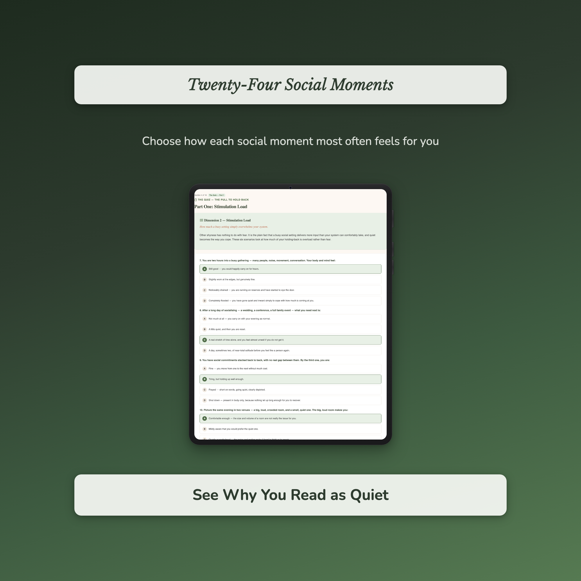 Shyness Quiz & Workbook – Why You Go Quiet Around People – Interactive Self-Assessment
