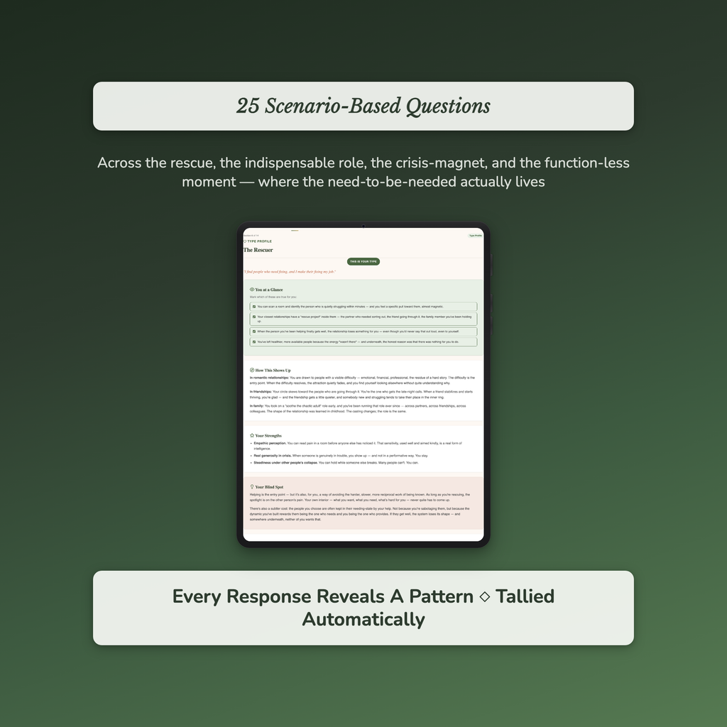 People Pleasing Quiz — sample interactive page