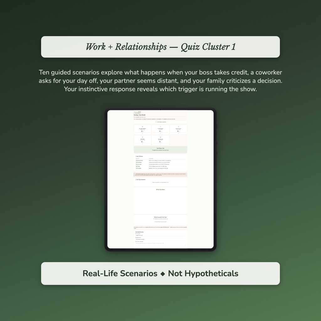 People Pleasing Profile — sample interactive page