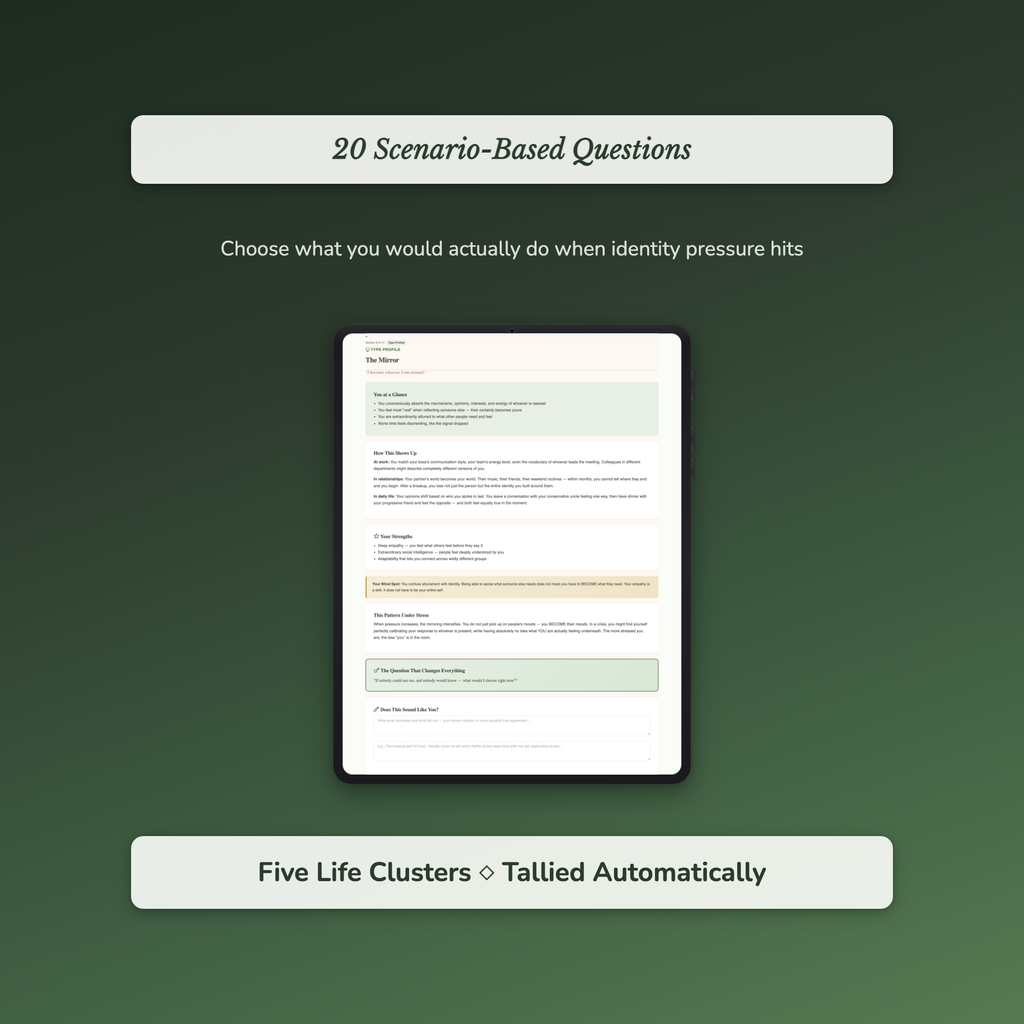 Self-Awareness Profile — sample interactive page