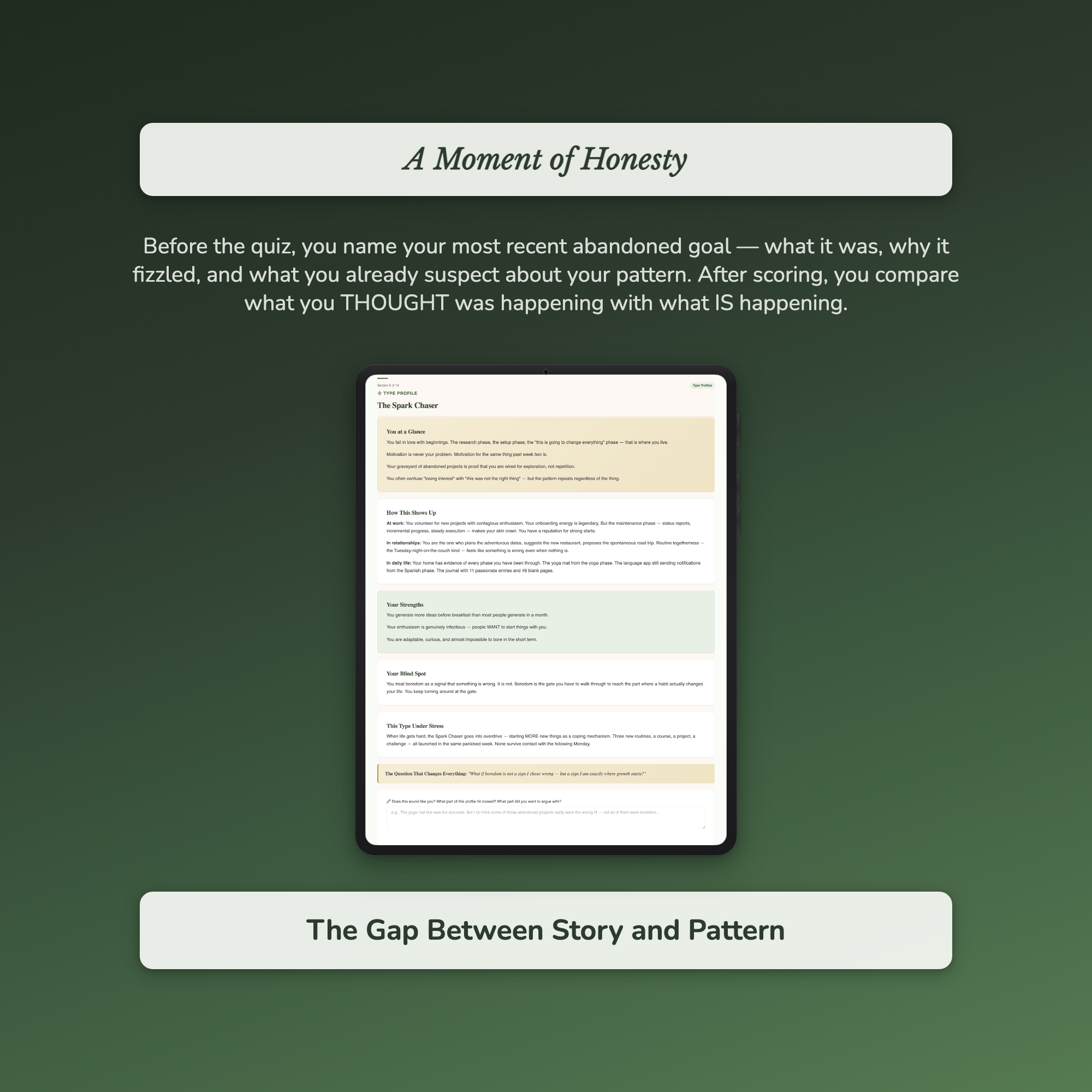 Consistency Profile — sample interactive page