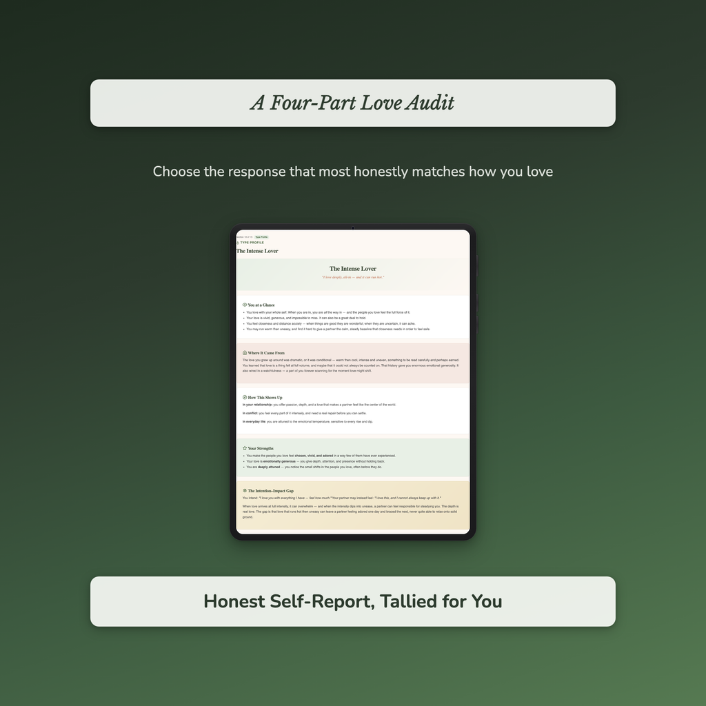 Love Style Quiz & Workbook – How Do You Love? – Interactive Self-Assessment