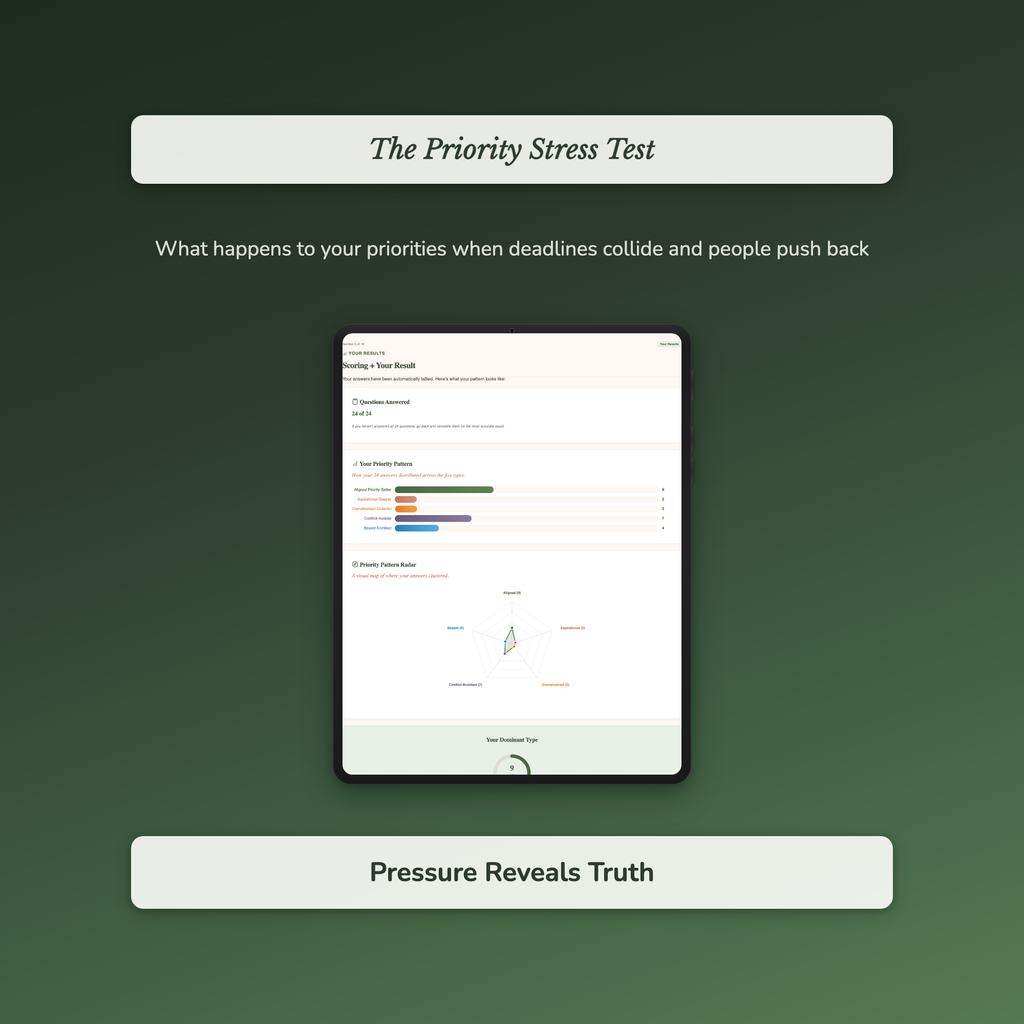 Priority Clarity Profile — sample interactive page