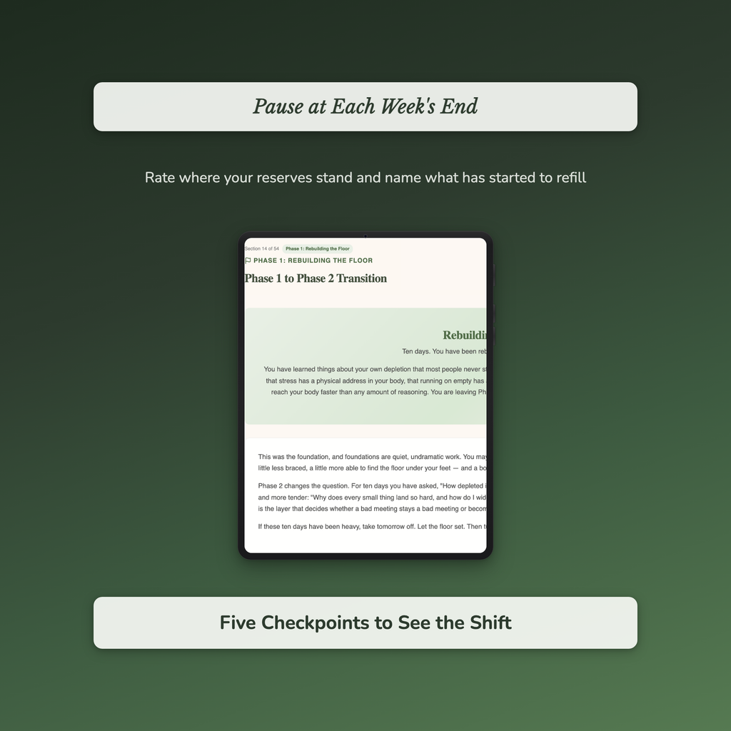 Resilience Workbook & 40-Day Journal – Bounce Back Reset – Interactive Digital Guide