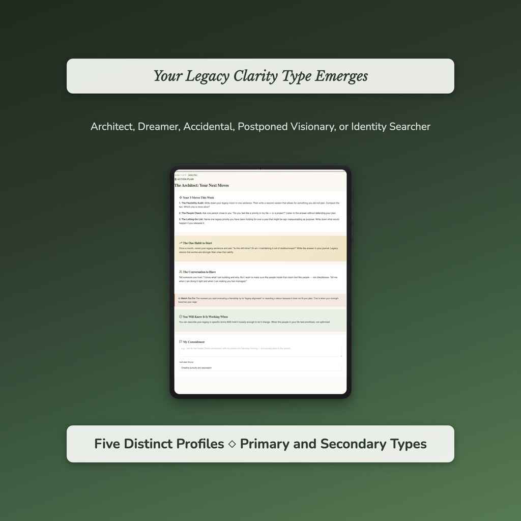 Legacy Profile — sample auto-scoring quiz