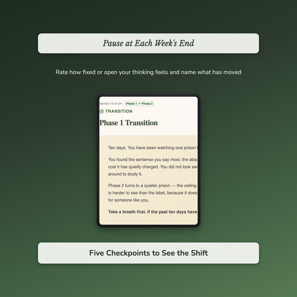 Limiting Beliefs Workbook & 40-Day Journal – Growth Mindset – Interactive Digital Guide