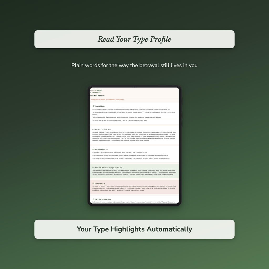 Betrayal Quiz & Workbook – Why Am I Still Not Over It? – Interactive Self-Assessment