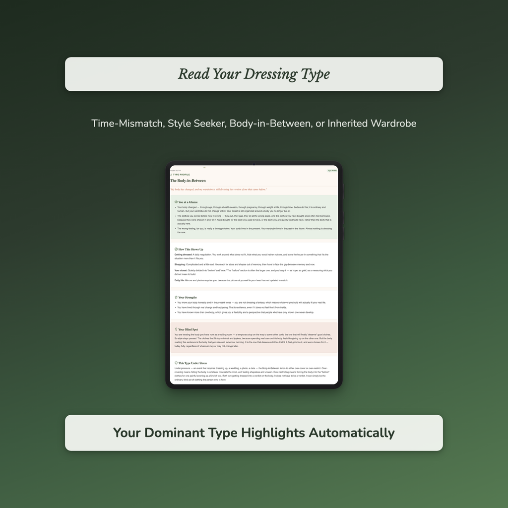 Style Quiz & Workbook – Why Your Clothes Don't Feel Like You – Interactive Self-Assessment