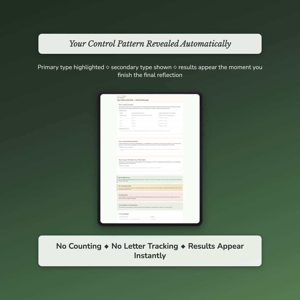 Helping vs Controlling Profile — sample auto-scoring quiz