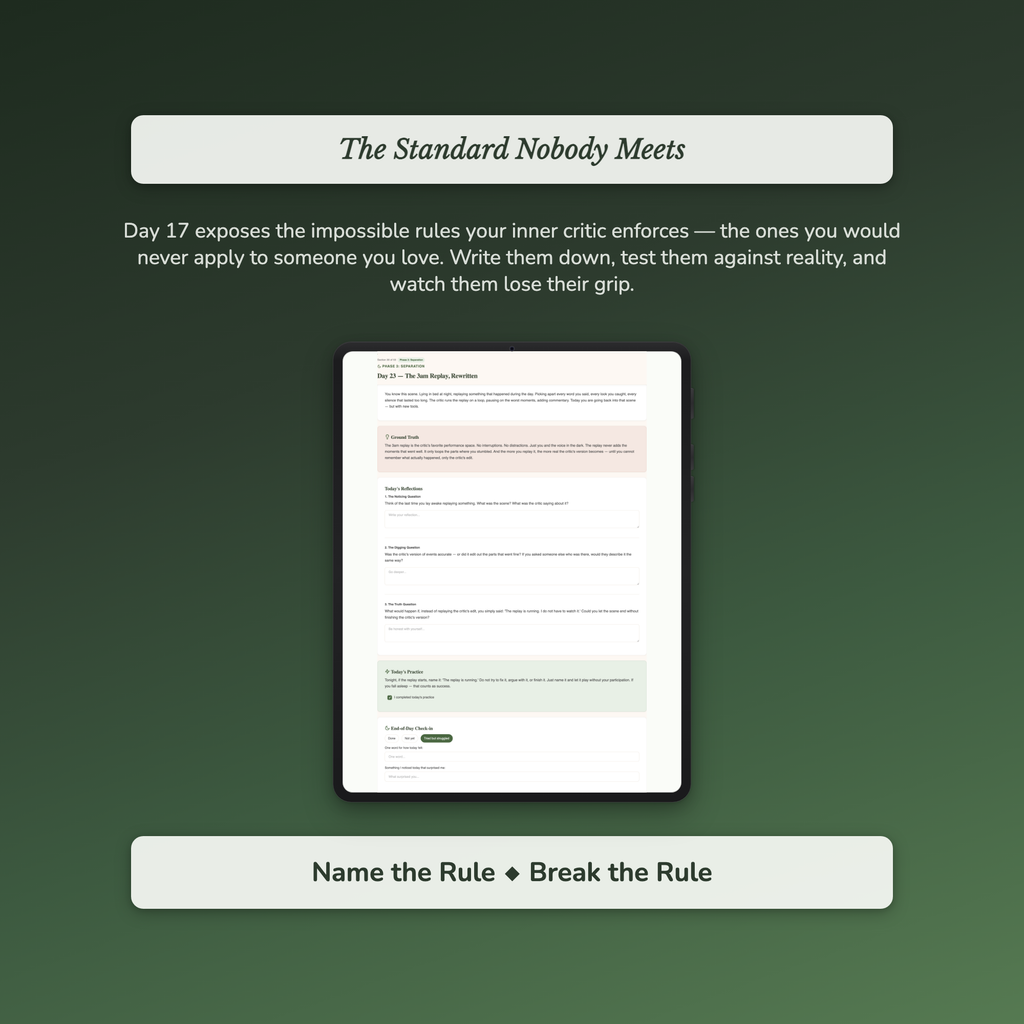 Quiet Your Inner Critic — sample auto-scoring quiz