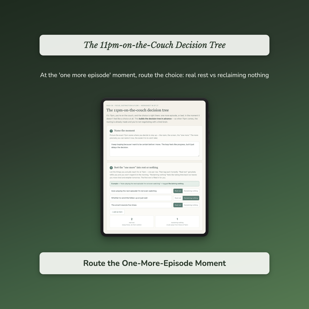Focus & Distraction Worksheets – Beat Distraction, Flow State, Attention Span – Interactive Worksheets Bundle