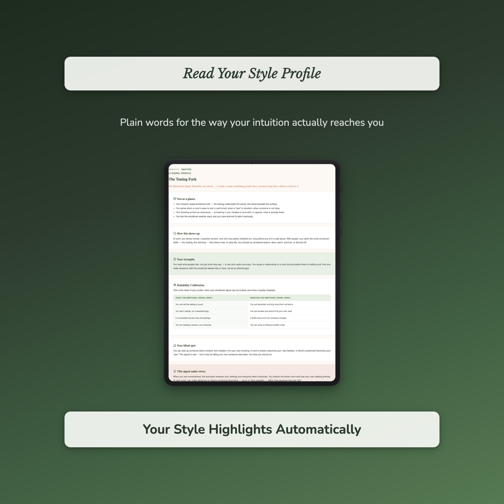 Intuition Quiz & Workbook – Is It My Gut or My Fear? – Interactive Self-Assessment