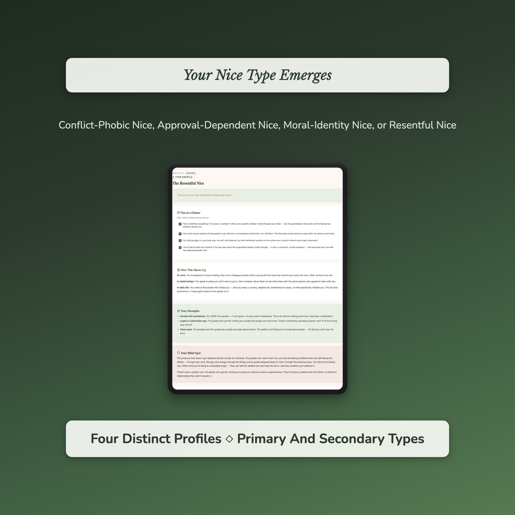 People Pleasing Quiz — sample auto-scoring quiz