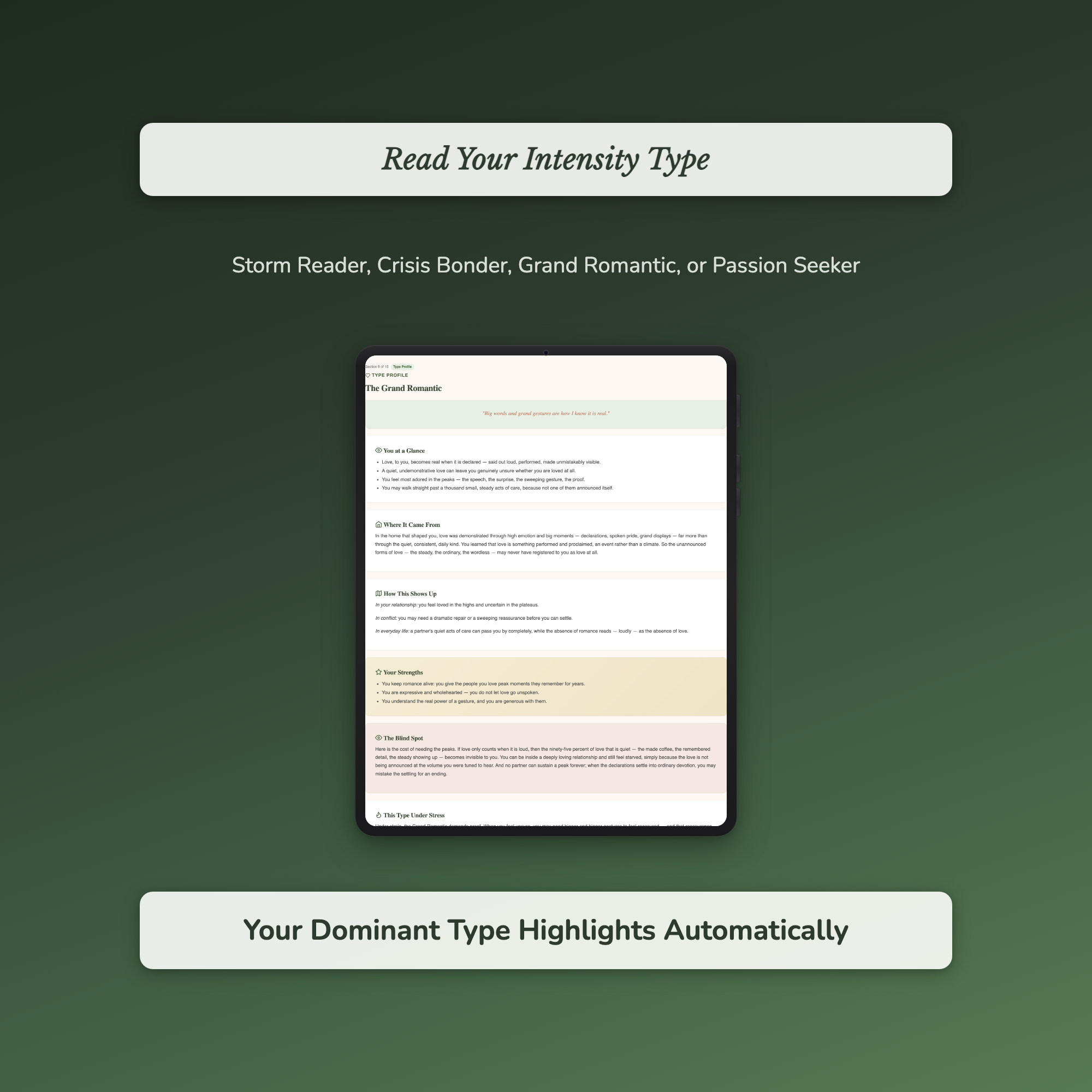 Relationship Quiz & Workbook – Why Calm Love Feels Flat – Interactive Self-Assessment