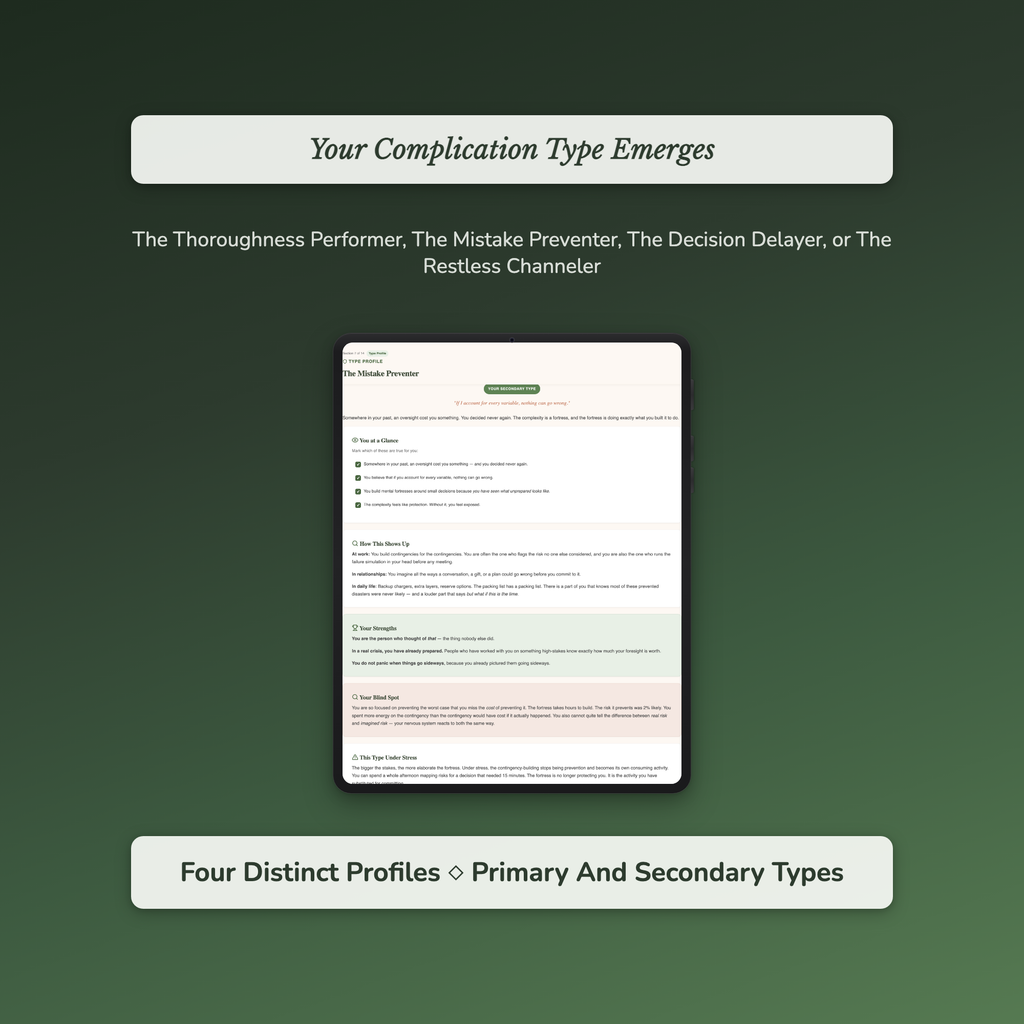 Overthinking Quiz — sample auto-scoring quiz