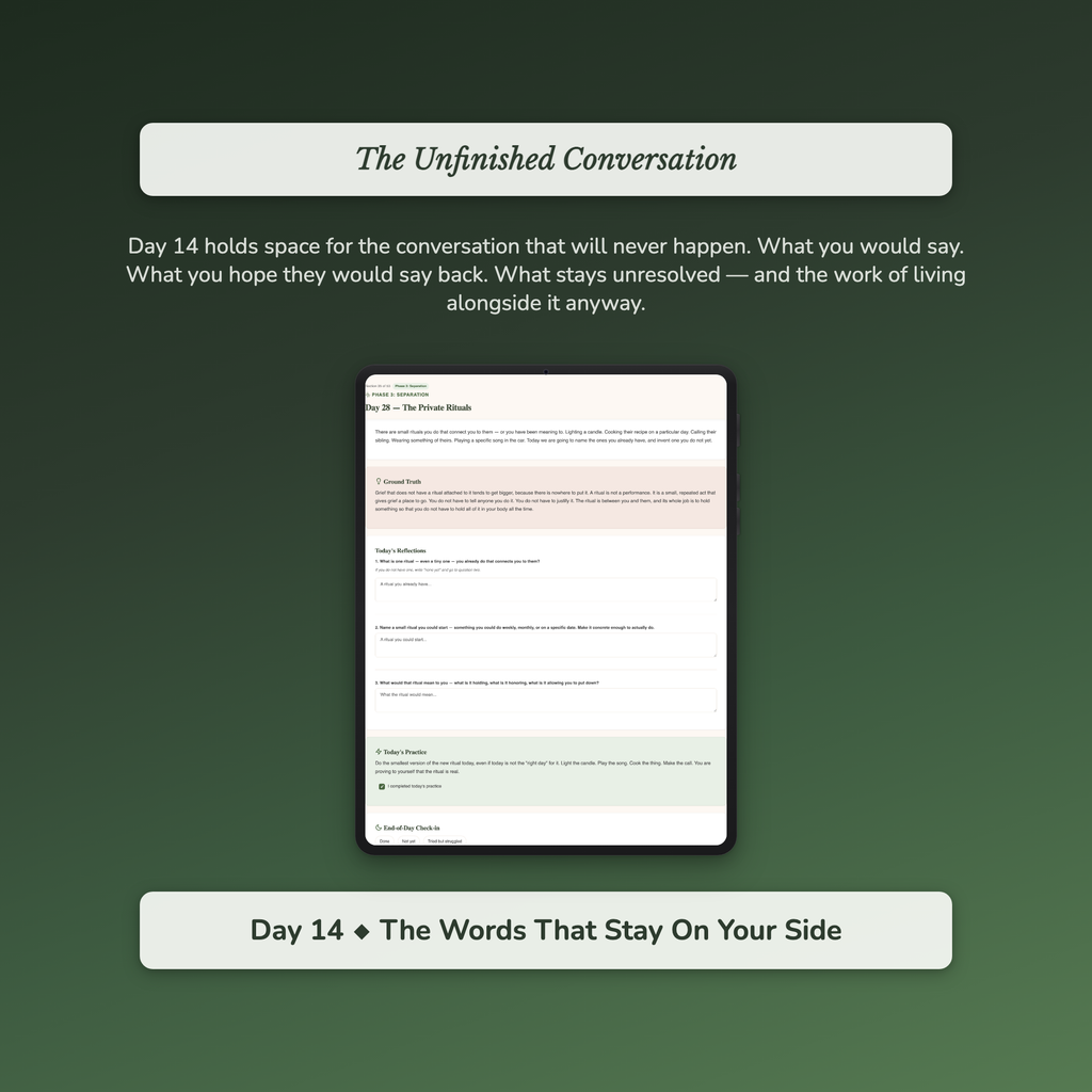 Loss of a Parent Workbook & 40-Day Guide — sample auto-scoring quiz