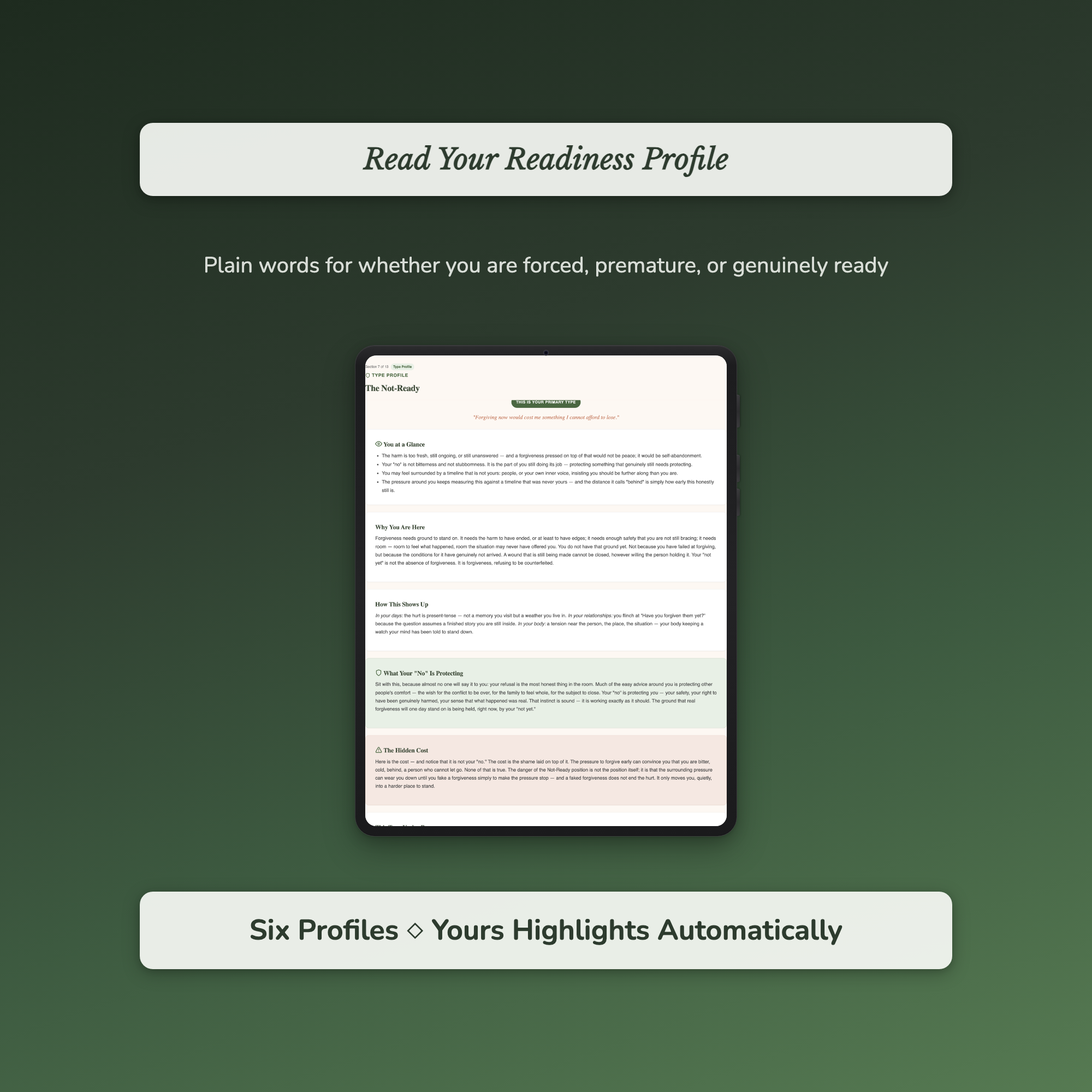 Forgiveness Quiz & Workbook – Am I Actually Ready to Forgive – Interactive Self-Assessment